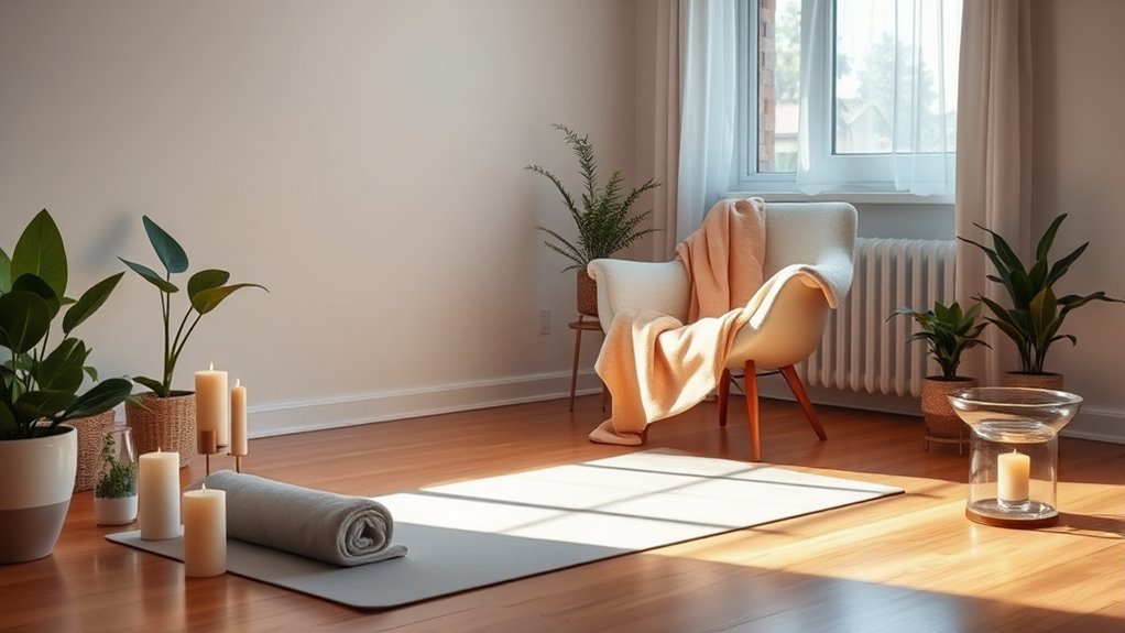comfortable practice environment setup