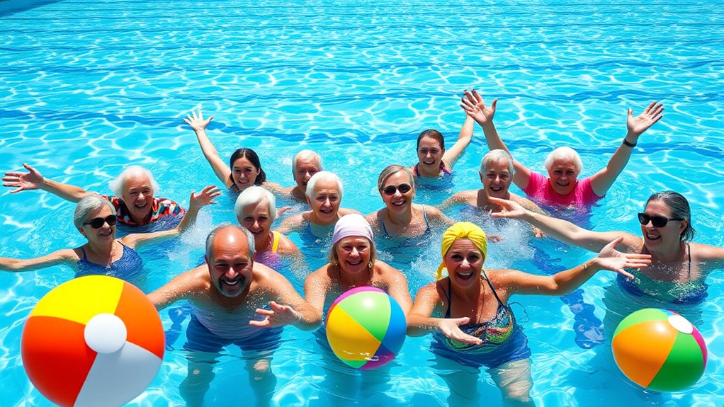 energetic aquatic fitness sessions