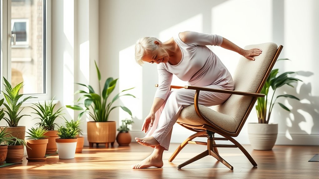 gentle chair yoga stretches