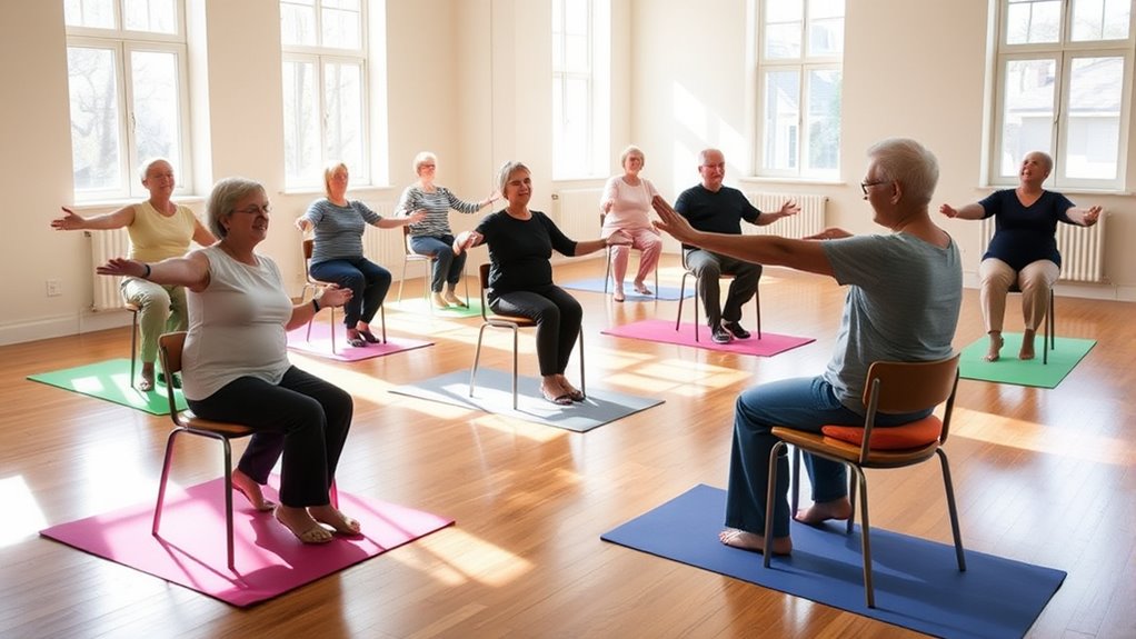 gentle seated yoga practice