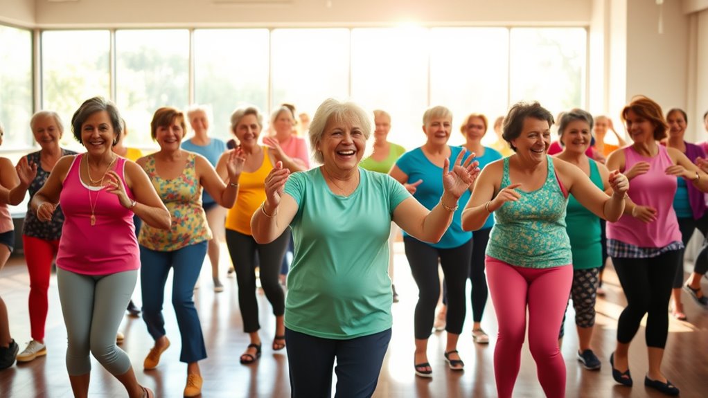 low impact dance fitness class