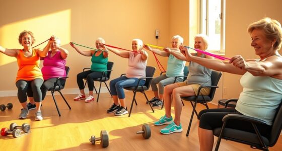 seated muscle building exercises for seniors
