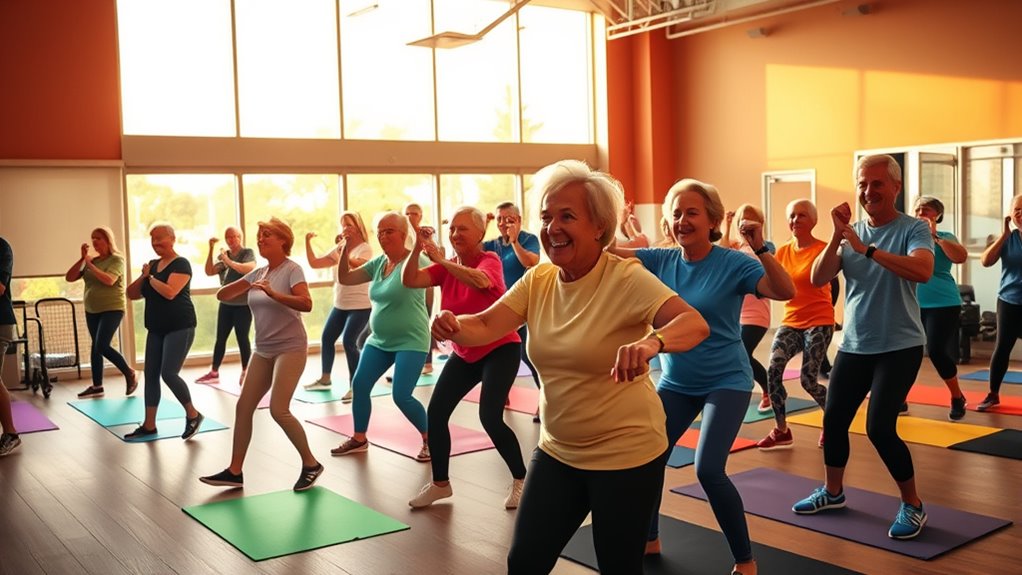 senior group exercise classes