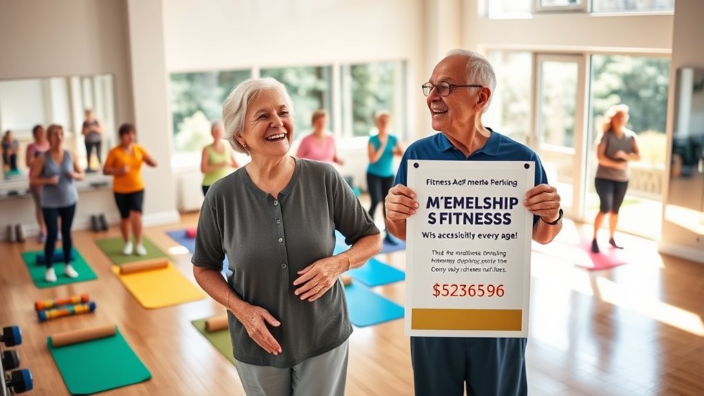 senior gym membership costs