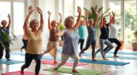 senior yoga wellness stretches