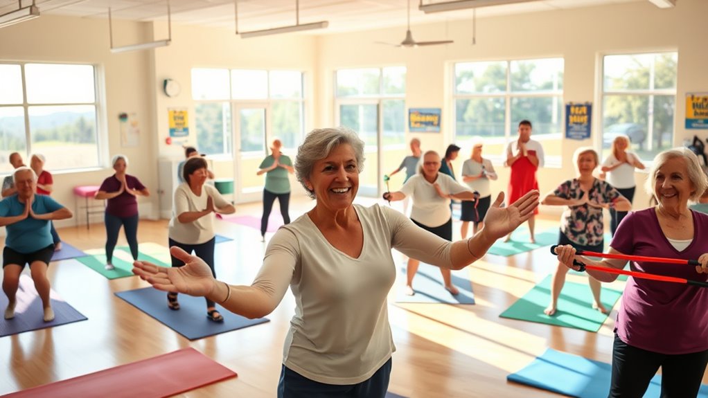 seniors engaging in fitness