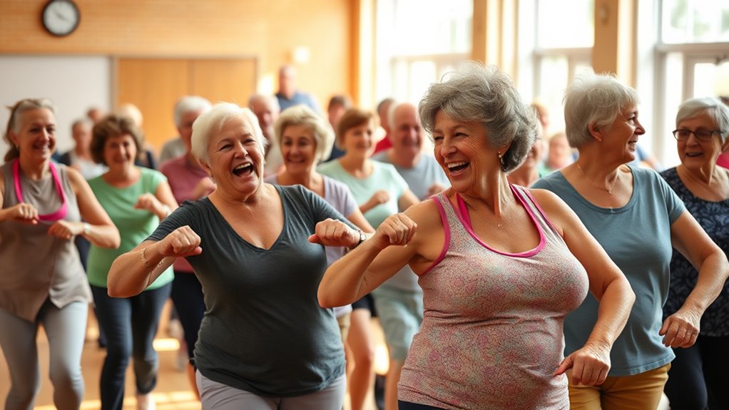 socialize while exercising together