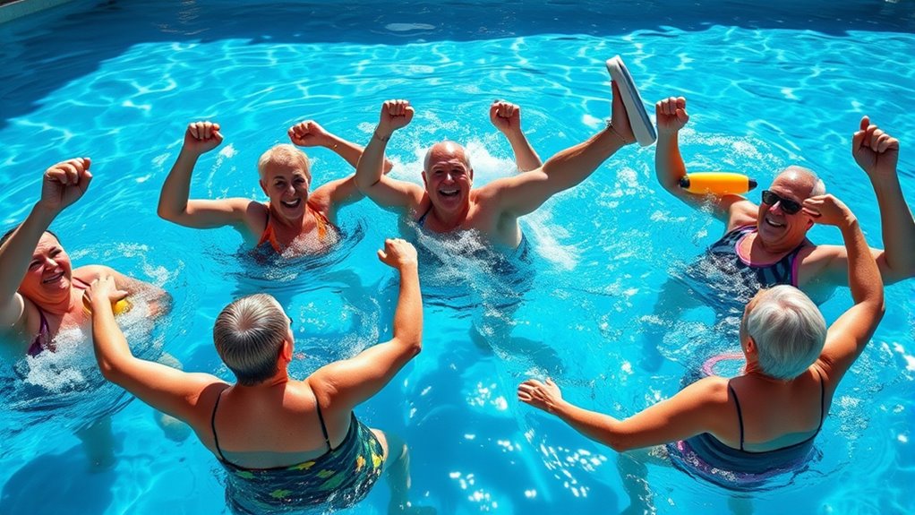 strength building water aerobics