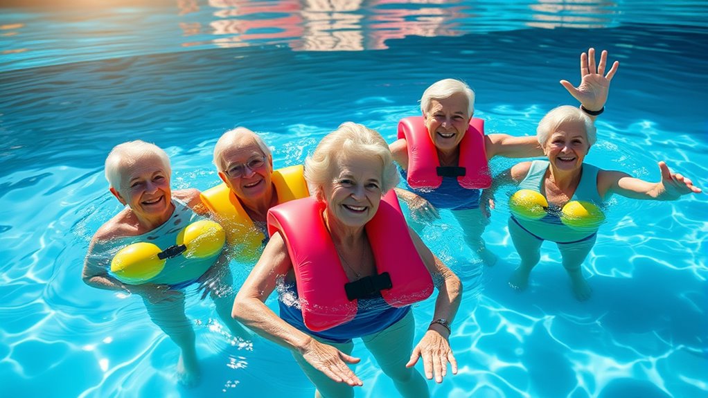 water aerobics exercise variations