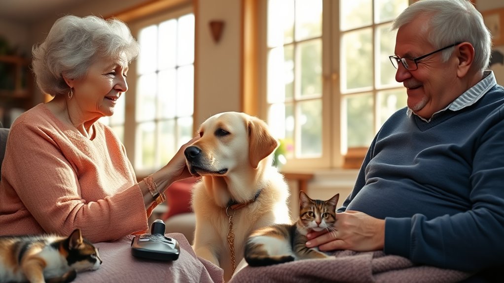 animals improve elderly well being
