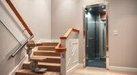 comparing stairlifts and elevators