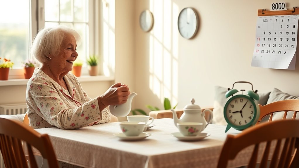 consistent routines promote independence