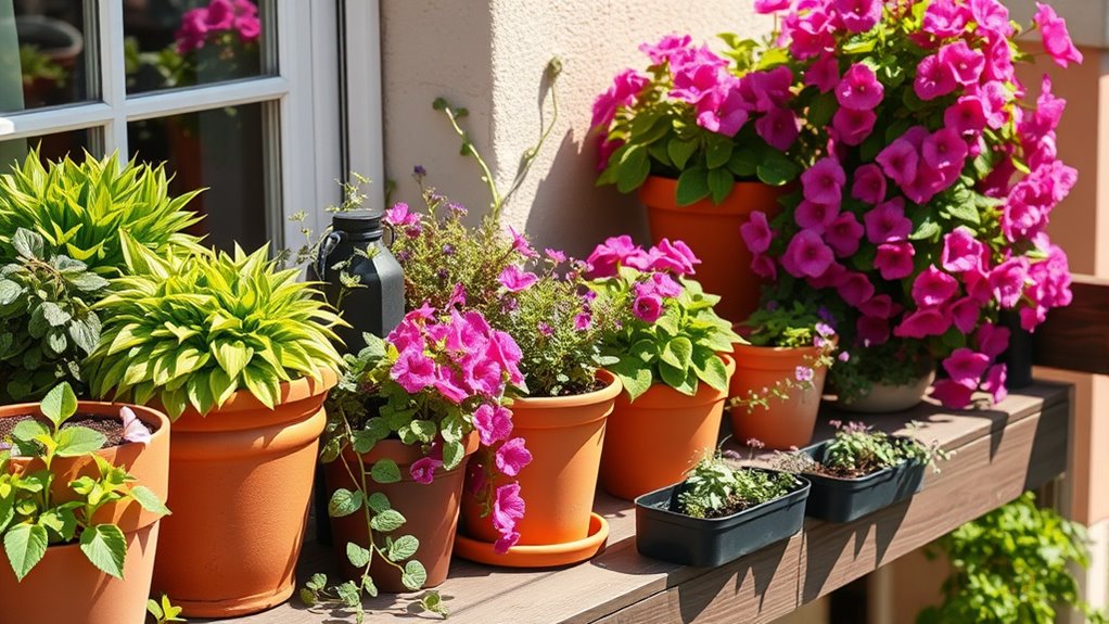 container gardening with pest control