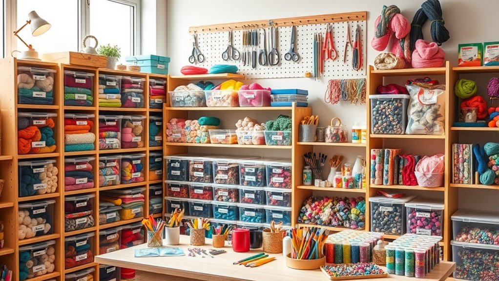 craft supplies organization tips