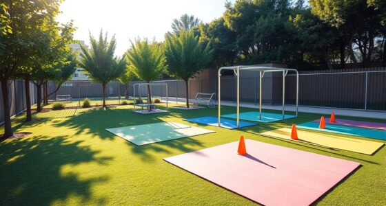 creating a secure outdoor workout area