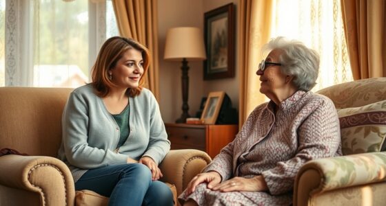 discussing assistance with seniors