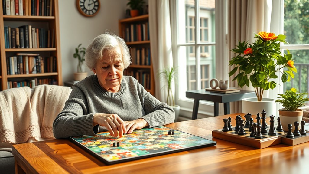 engaging seniors with brain games