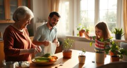 family chore and care sharing