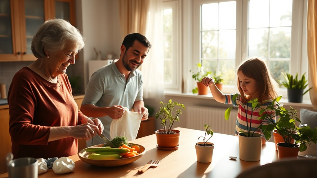 family chore and care sharing