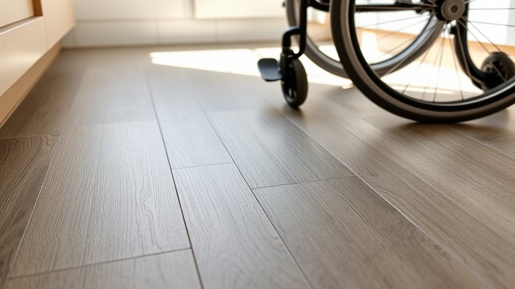 non slip wheelchair flooring