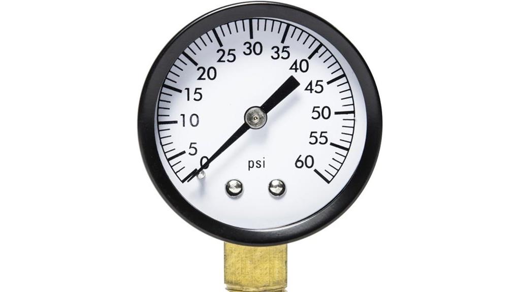 pool filter pressure gauge