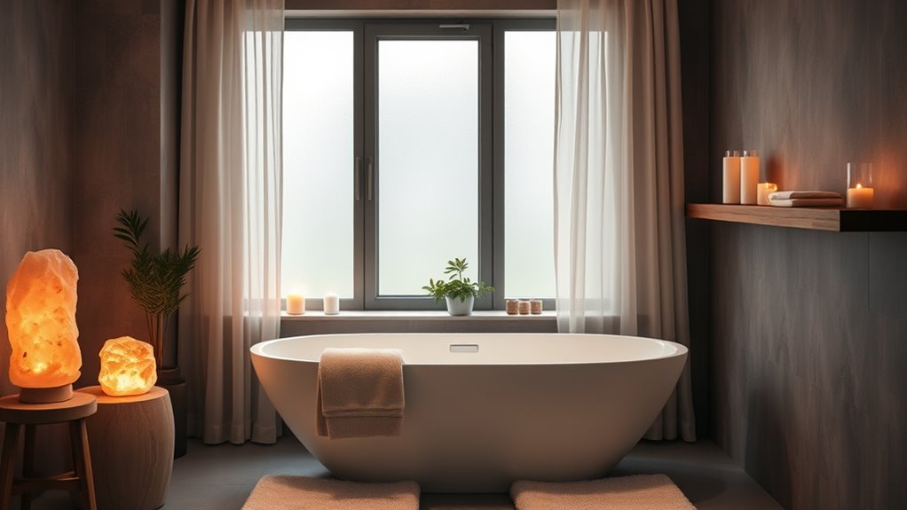 serene safe bathroom decor
