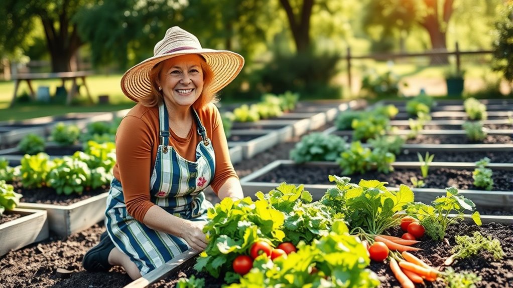 simple senior vegetable gardening