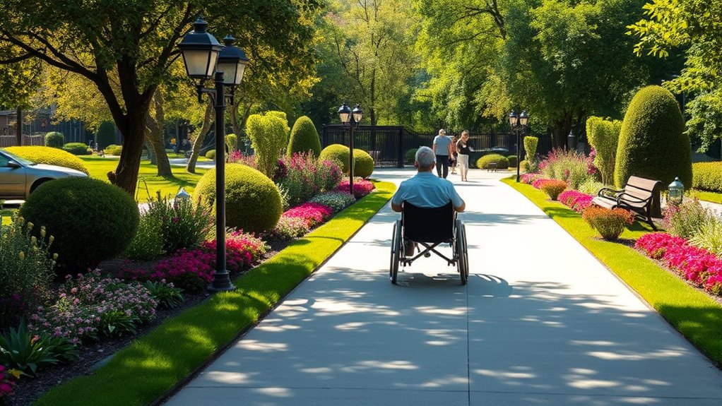 smooth accessible garden paths