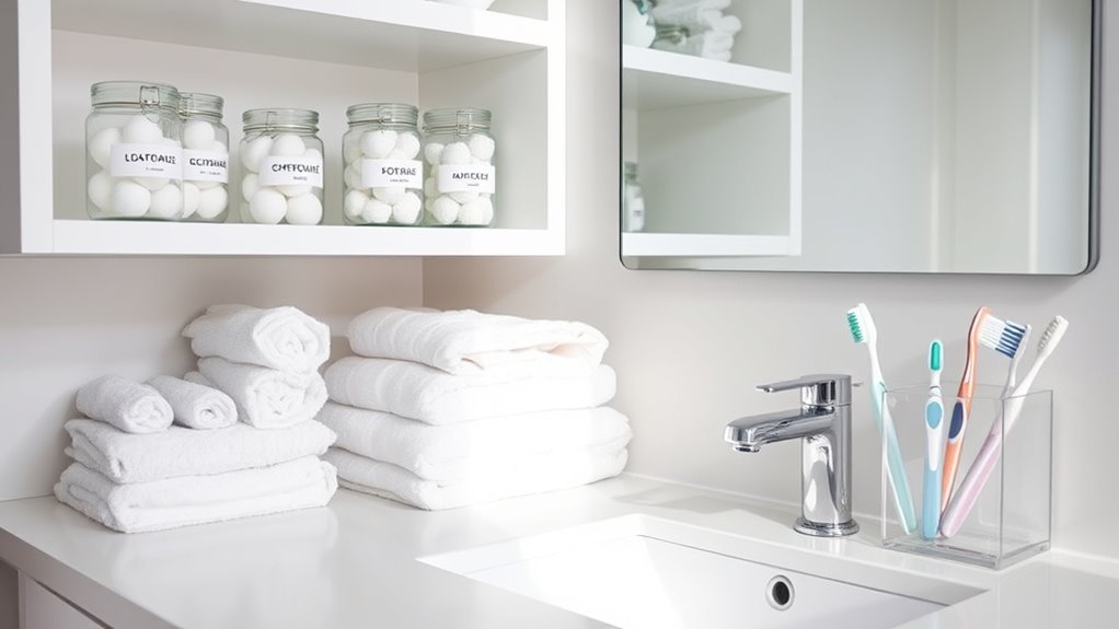 stylish organized bathroom routines