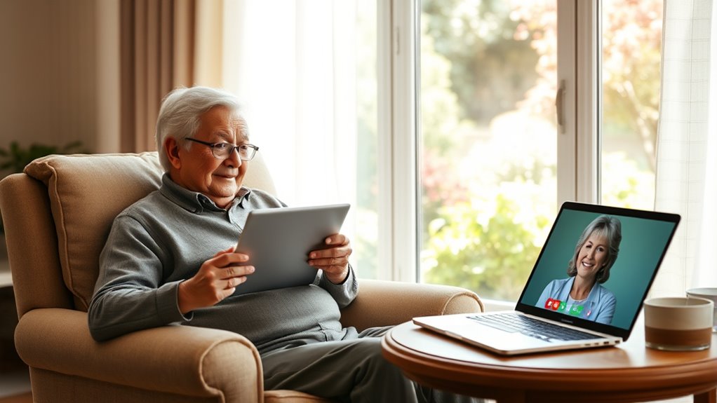 technology supports long distance caregiving