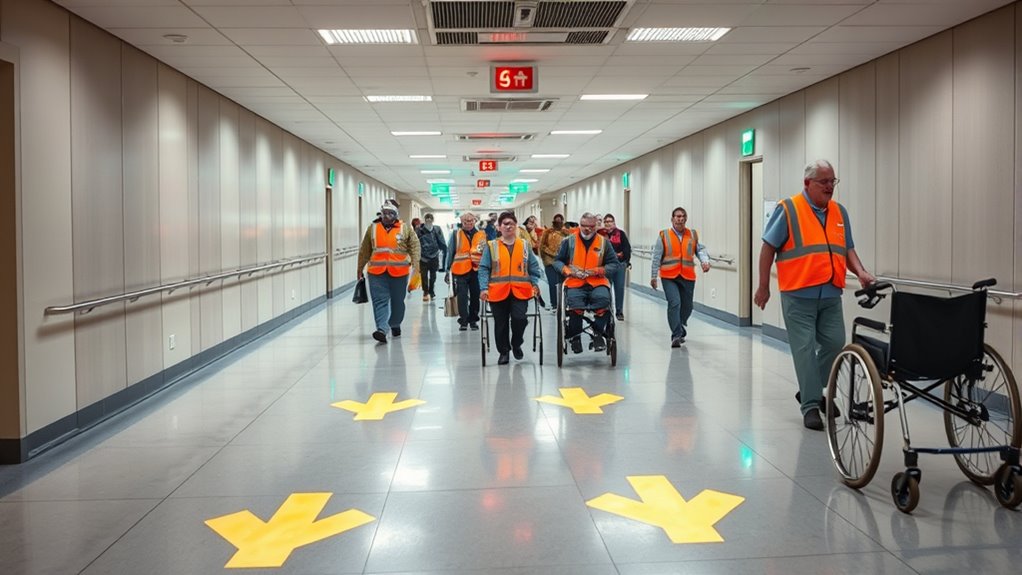 accessible evacuation route assistance