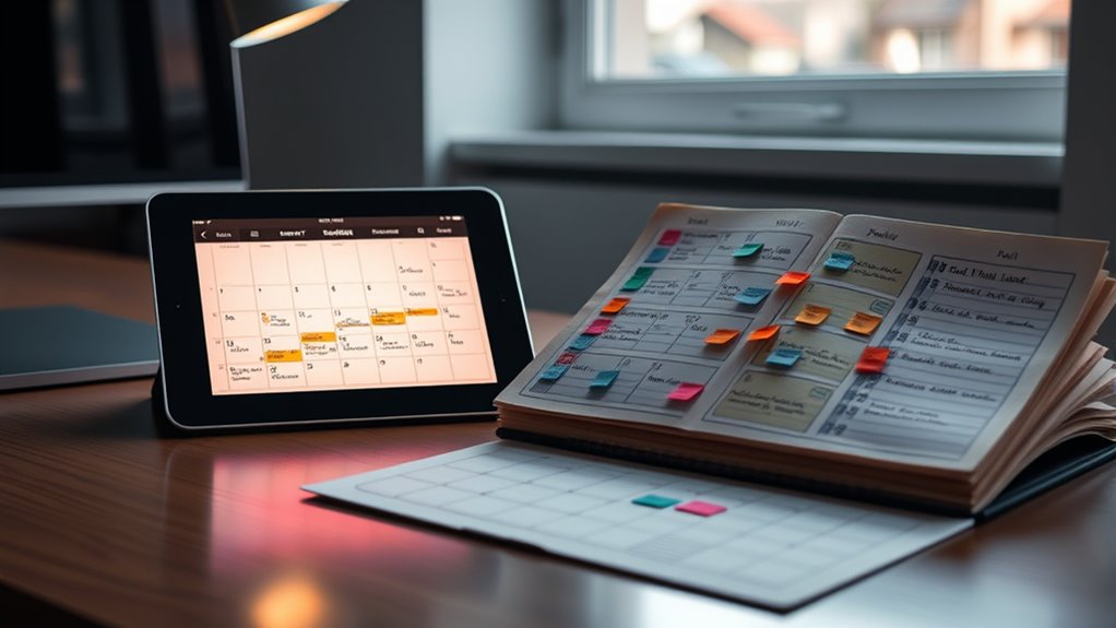 balancing traditional and digital scheduling