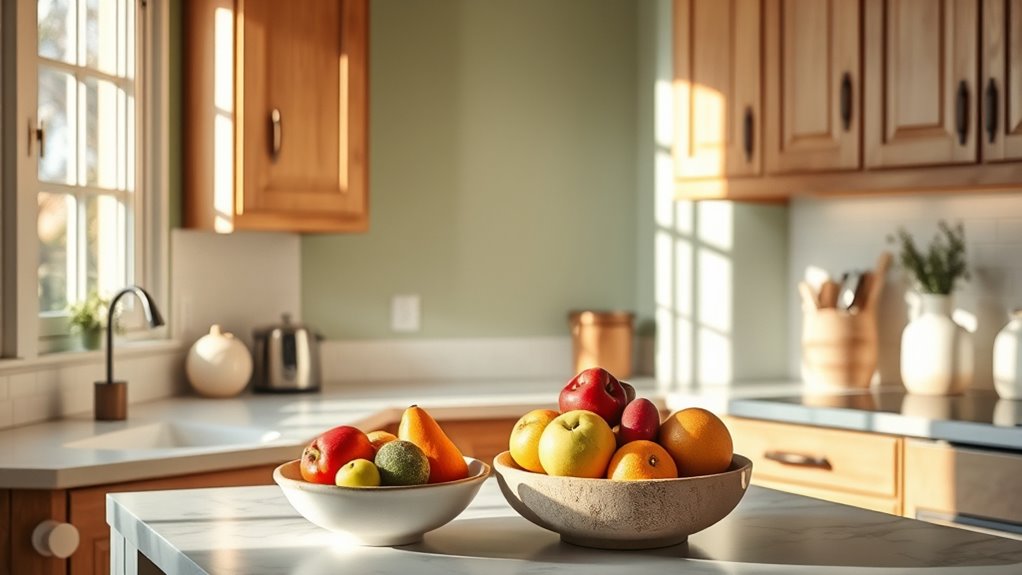 calming kitchen color schemes