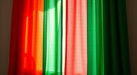 colorful contrast enhancing curtains