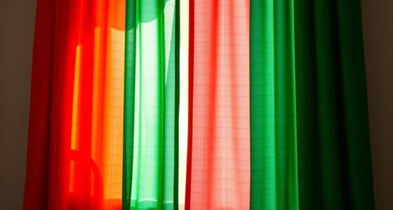 colorful contrast enhancing curtains