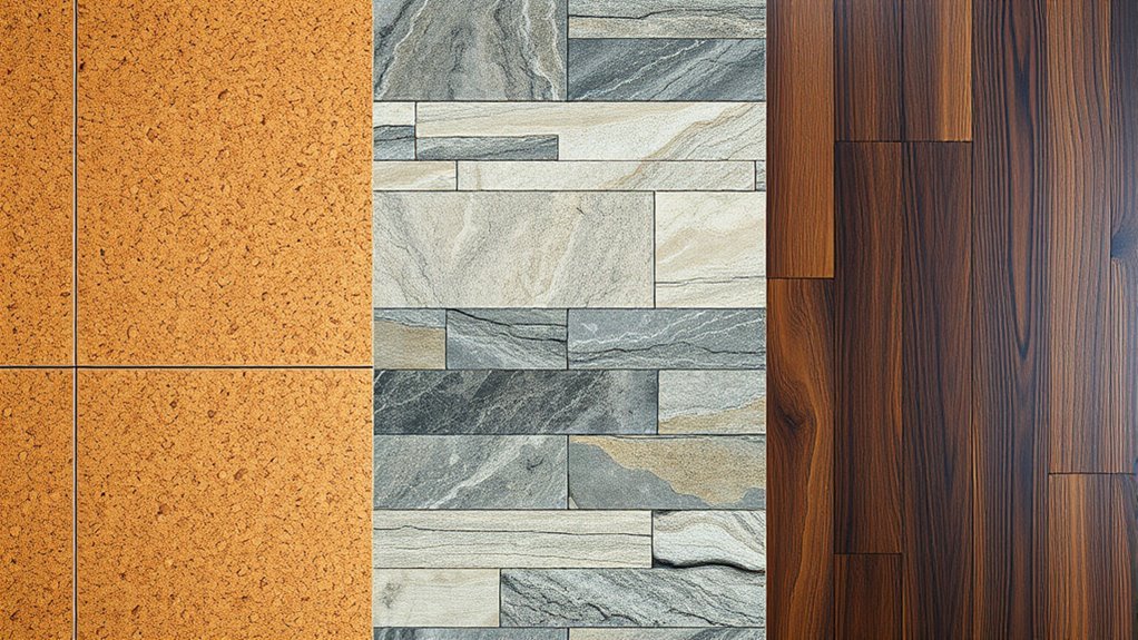 comparing cork vinyl engineered