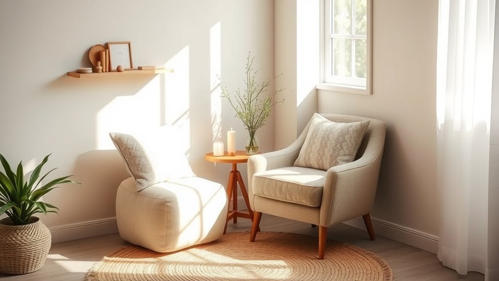create personal calming space