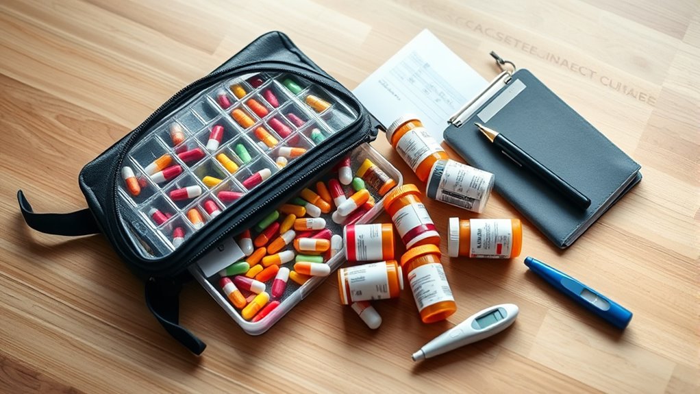 emergency medication supplies checklist