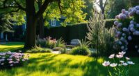 garden hues promote relaxation