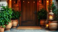 inviting calming entrance decor