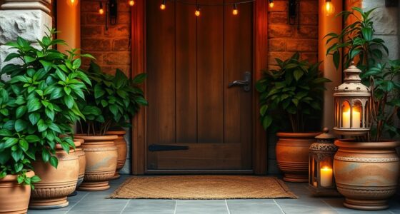 inviting calming entrance decor