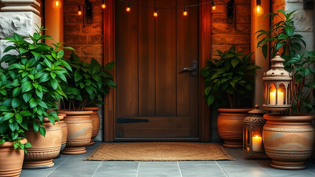 inviting calming entrance decor