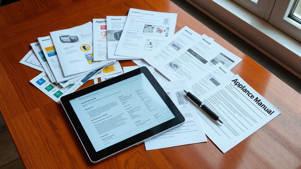 organize appliance documentation effectively