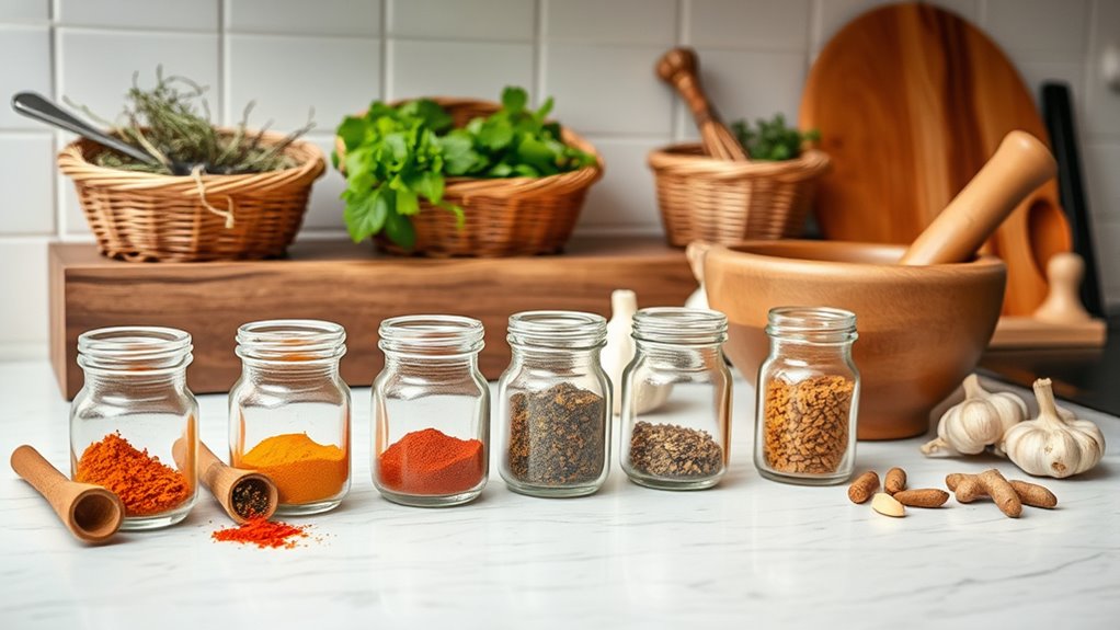 organized anti inflammatory cooking space