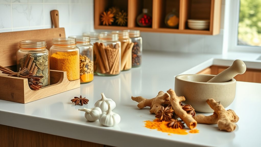 organized anti inflammatory kitchen setup