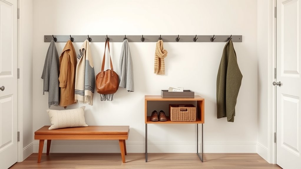organized entryway for ease