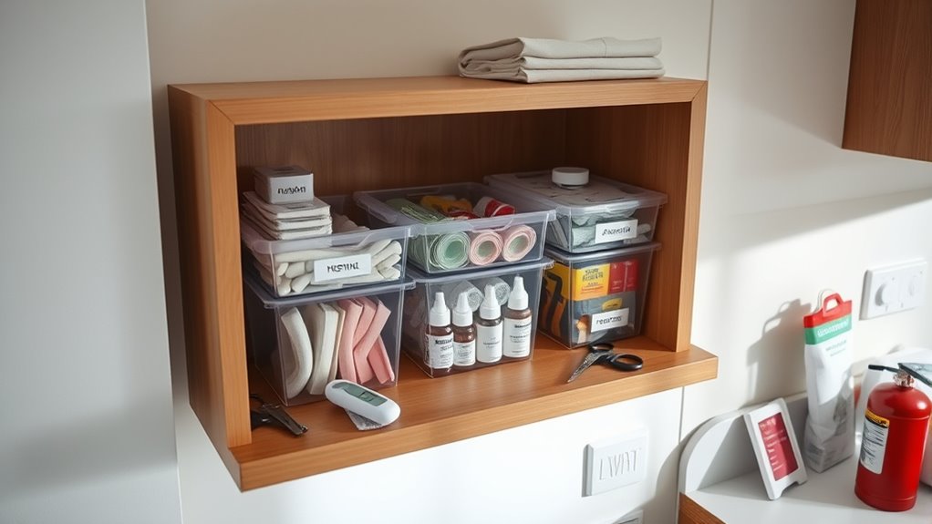 organized home first aid