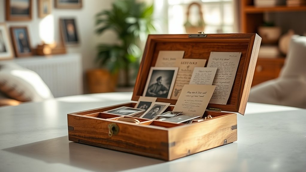 organized meaningful keepsake storage