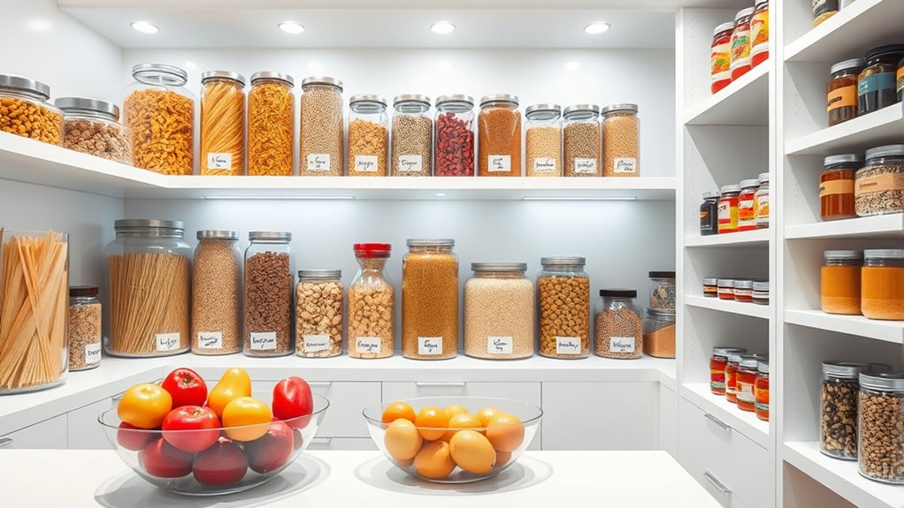 organized pantry for efficiency