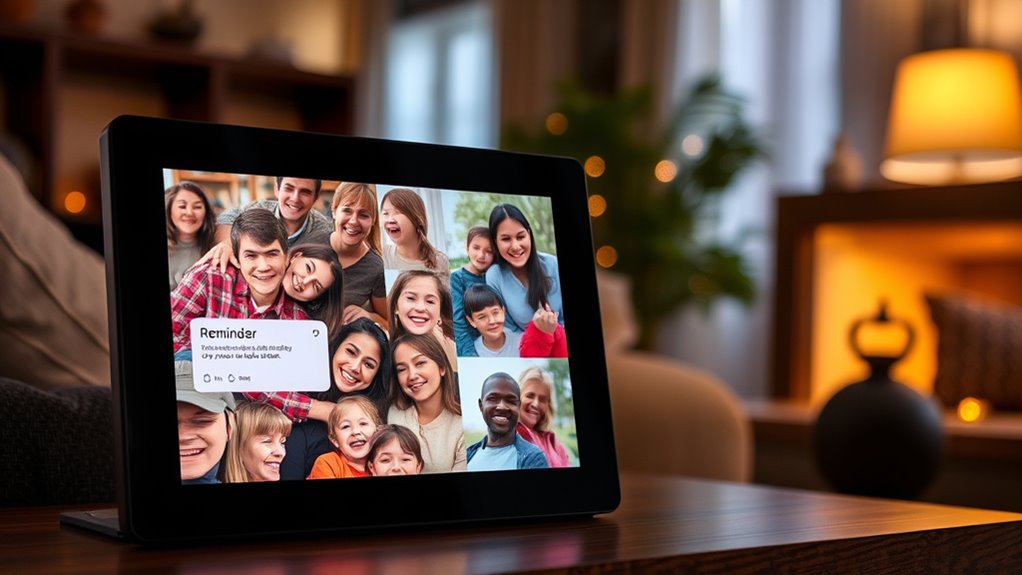 photo frames with reminders